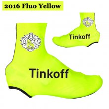 2016 Saxo Bank Tinkoff Copriscarpe Ciclismo Giallo (2)